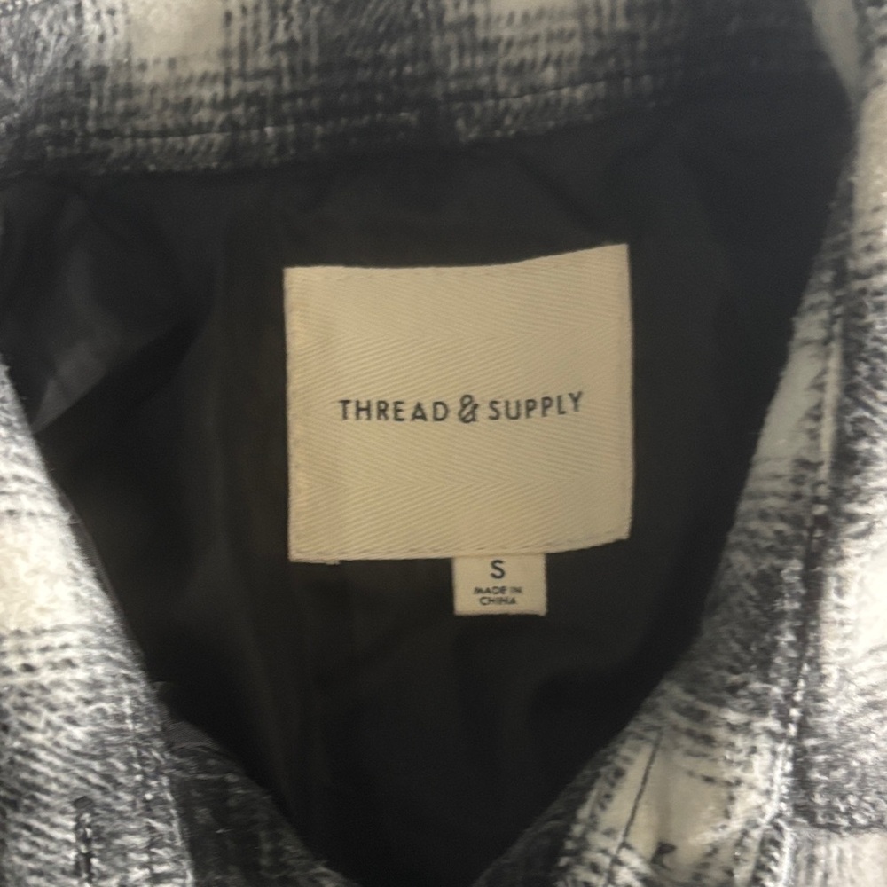 Thread & Supply Monochrome Plaid Jacket